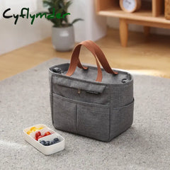 Cyflymder Lunch Bag New Fashion Kid Women Men Thermal Insulation Waterproof Portable Picnic