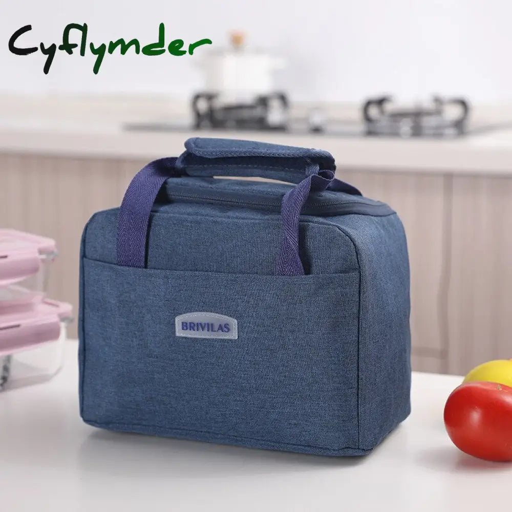 Cyflymder Lunch Box Bag Waterproof Thermal Oxford Fabric Portable Insulated Cation Picnic Food