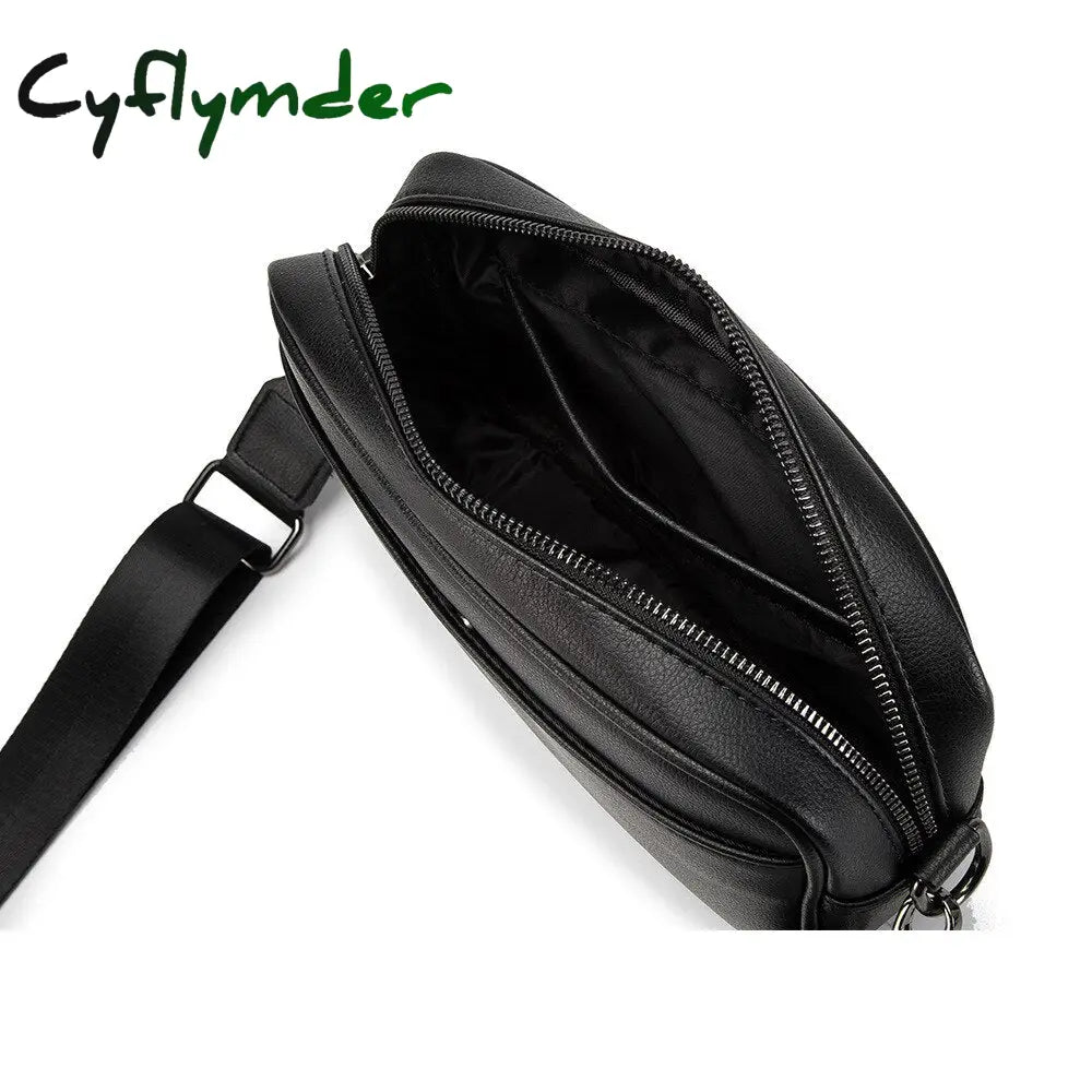 Cyflymder Luxury Brand Design Men Crossbody Bag Casual Solid Messenger Mens Small Shoulder Flap