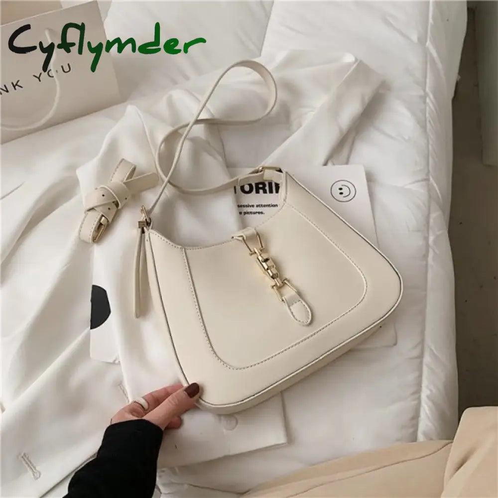 Cyflymder Luxury Brand Leather Shoulder Crossbody Bags For Women Bolso Sac A Main Purses And