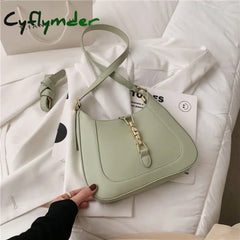 Cyflymder Luxury Brand Leather Shoulder Crossbody Bags For Women Bolso Sac A Main Purses And