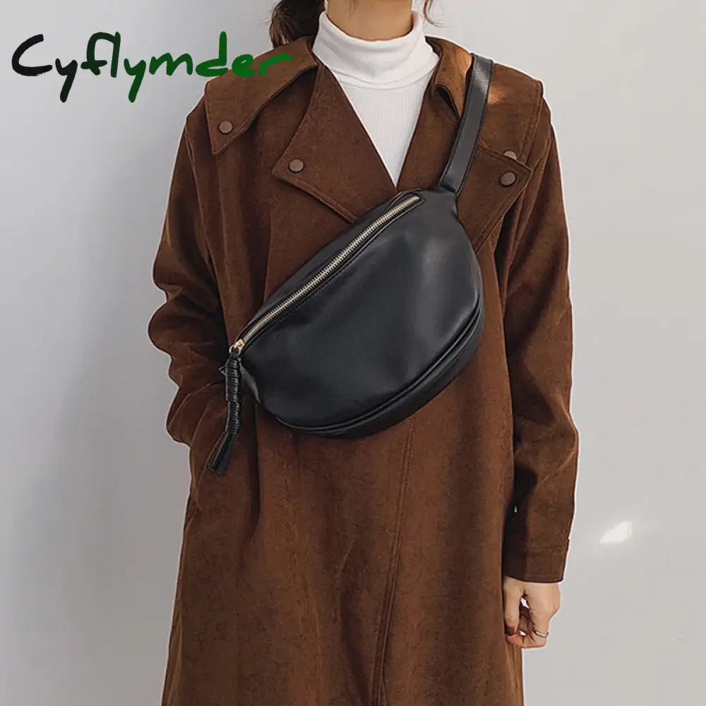 Cyflymder Luxury Chain Waist Bag Phone Pack And Purse For Women Belt Bags Stone Pattern Female