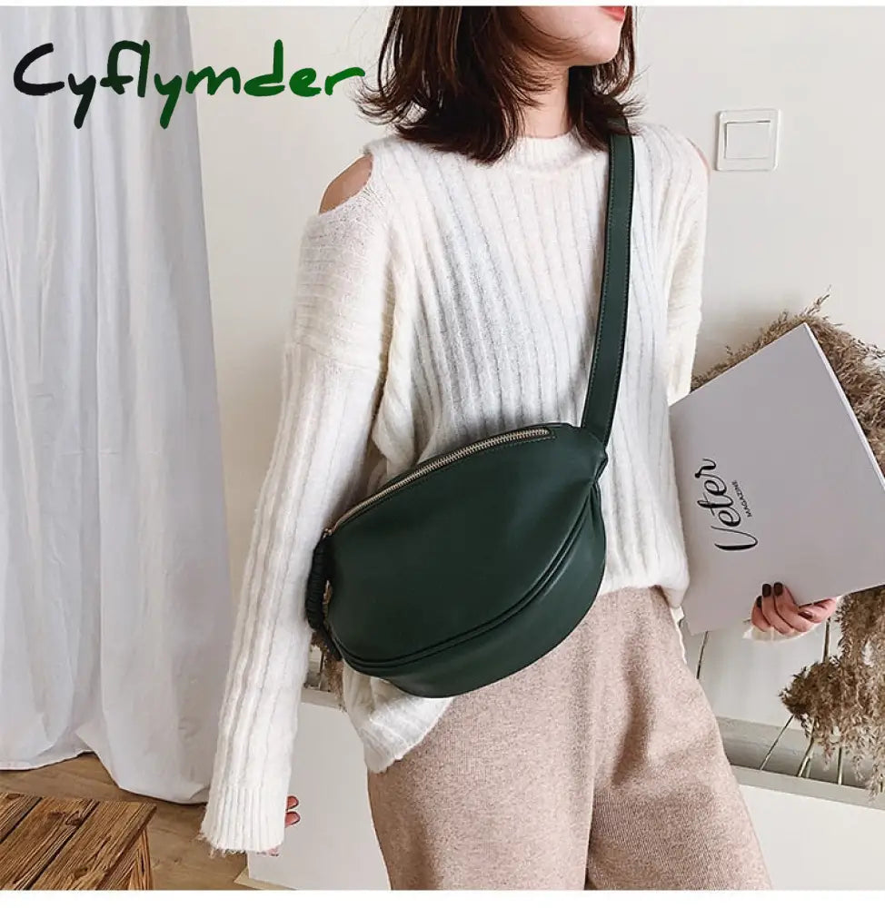 Cyflymder Luxury Chain Waist Bag Phone Pack And Purse For Women Belt Bags Stone Pattern Female