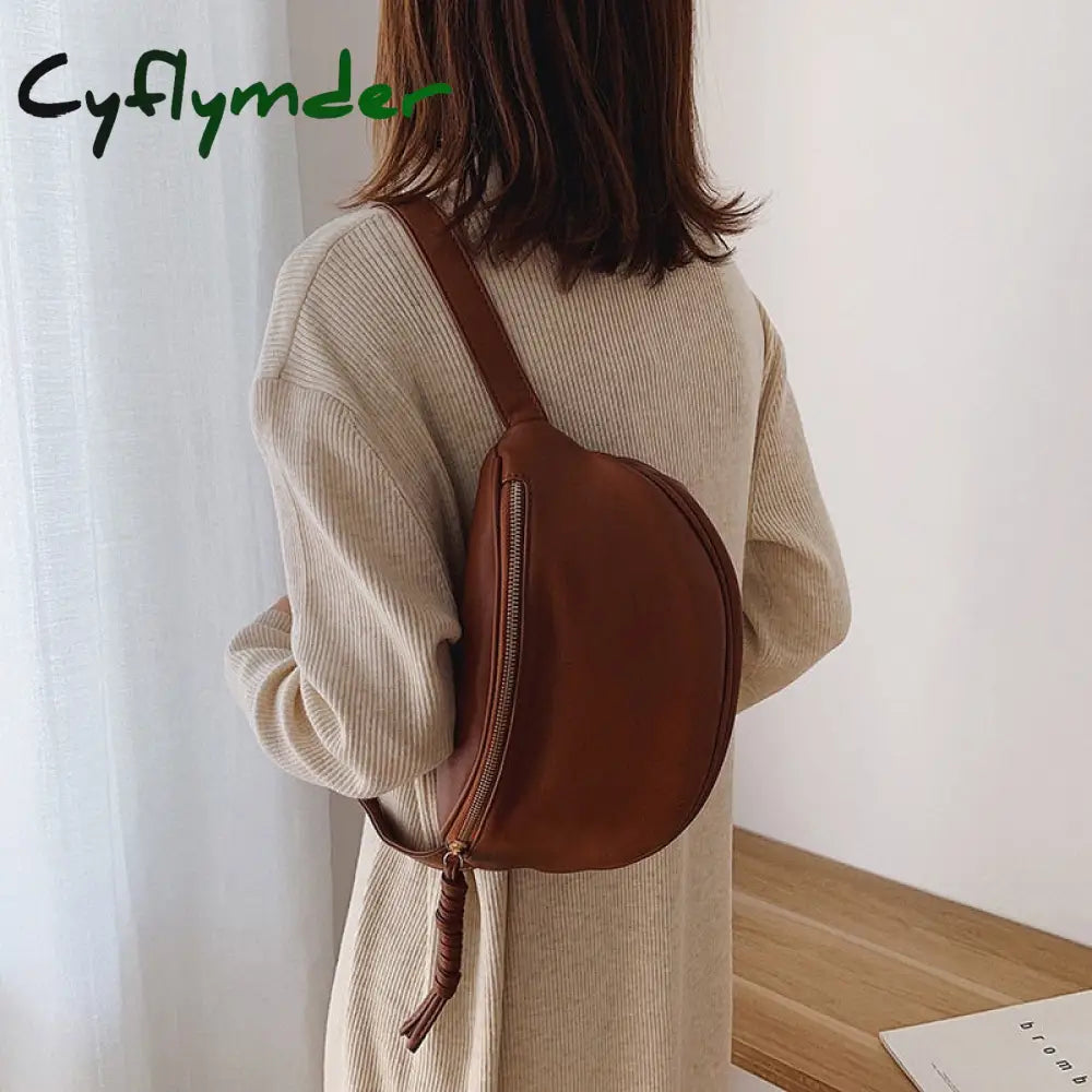 Cyflymder Luxury Chain Waist Bag Phone Pack And Purse For Women Belt Bags Stone Pattern Female