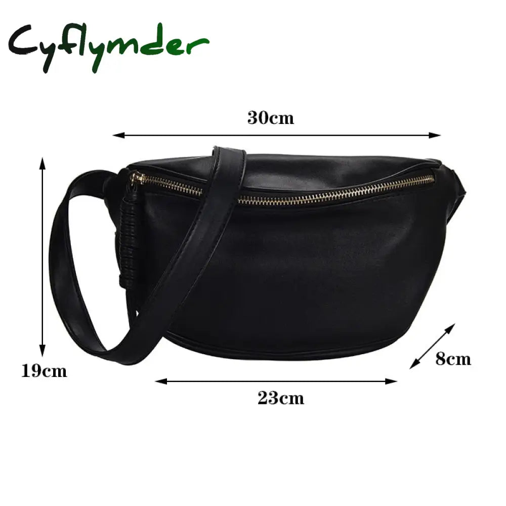 Cyflymder Luxury Chain Waist Bag Phone Pack And Purse For Women Belt Bags Stone Pattern Female