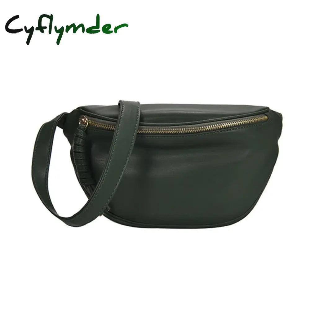 Cyflymder Luxury Chain Waist Bag Phone Pack And Purse For Women Belt Bags Stone Pattern Female