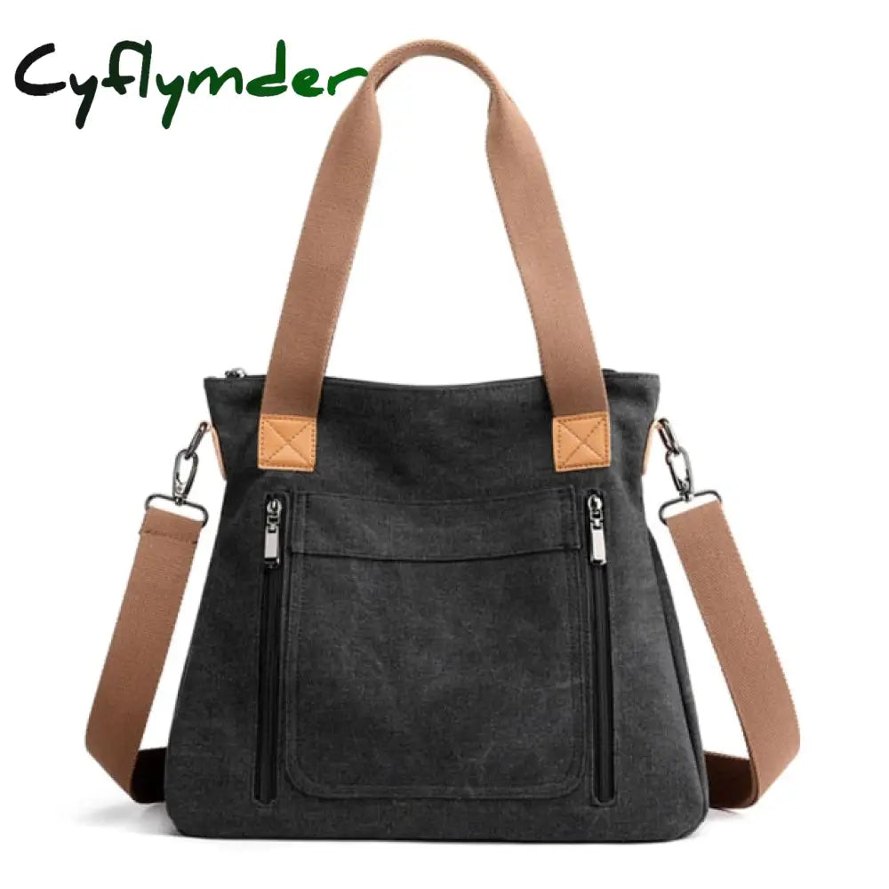 Cyflymder Luxury Cloth Handbags Women Bags Designer High Quality Canvas Shoulder Messenger