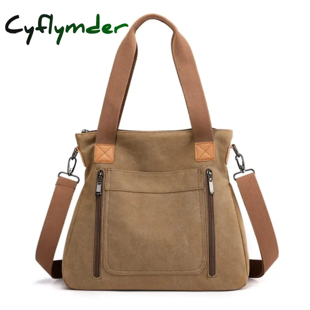 Cyflymder Luxury Cloth Handbags Women Bags Designer High Quality Canvas Shoulder Messenger