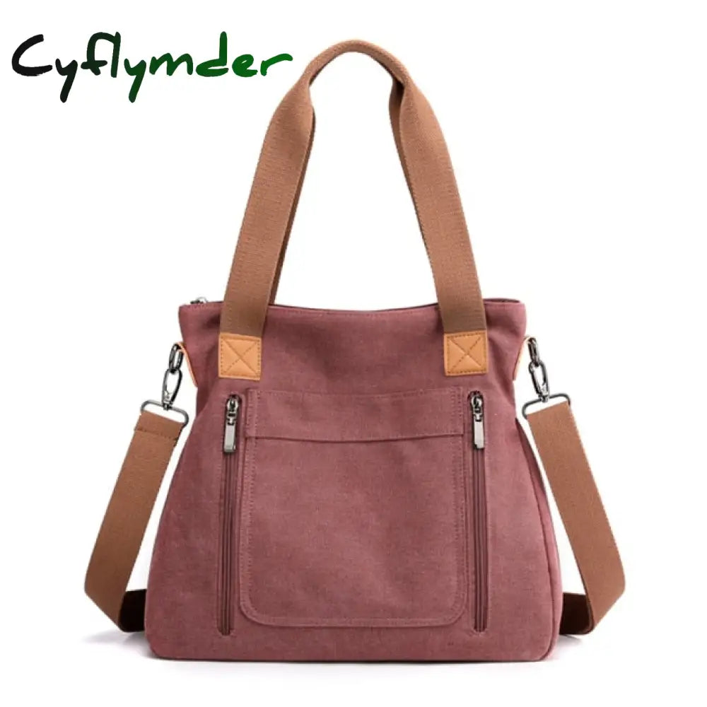 Cyflymder Luxury Cloth Handbags Women Bags Designer High Quality Canvas Shoulder Messenger