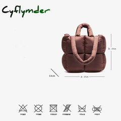 Cyflymder Luxury Designer Purses And Handbag Casual Tote Bag For Women Shopper Shoulder Bags Large