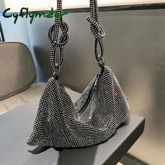 Cyflymder Luxury Designer Purses And Handbags Evening Bags For Women Rhinestone Clutch Purse Ladies