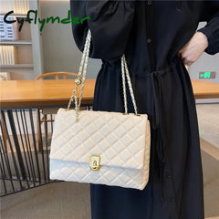 Cyflymder Luxury Designer Women Chain Shoulder Bag Female Brand Crossbody Handbags And Purse Bags