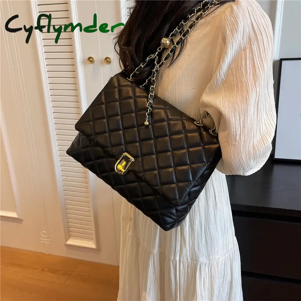 Cyflymder Luxury Designer Women Chain Shoulder Bag Female Brand Crossbody Handbags And Purse Bags