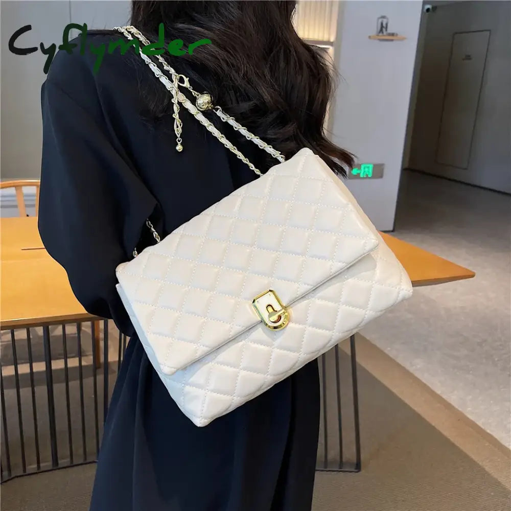 Cyflymder Luxury Designer Women Chain Shoulder Bag Female Brand Crossbody Handbags And Purse Bags