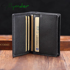 Cyflymder Luxury Fashion Genuine Leather Card Wallets Men Credit Holders Women Card&Id Holder Male