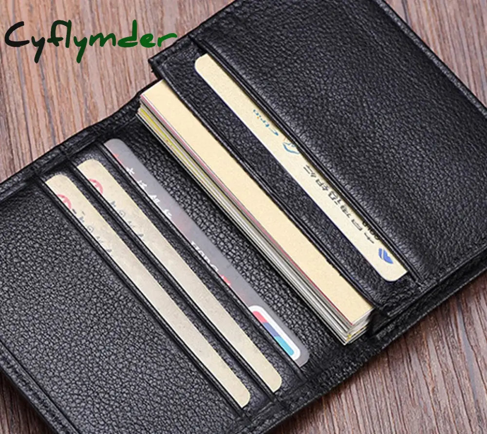 Cyflymder Luxury Fashion Genuine Leather Card Wallets Men Credit Holders Women Card&Id Holder Male