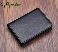 Cyflymder Luxury Fashion Genuine Leather Card Wallets Men Credit Holders Women Card&Id Holder Male