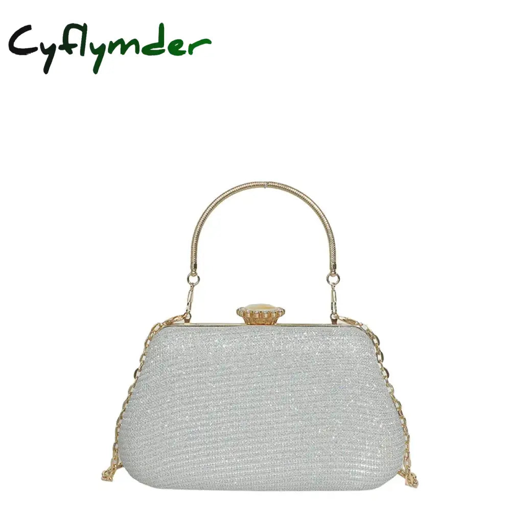 Cyflymder Luxury High Design Women Evening Bag Brand Party Banquet Glitter For Ladies Wedding