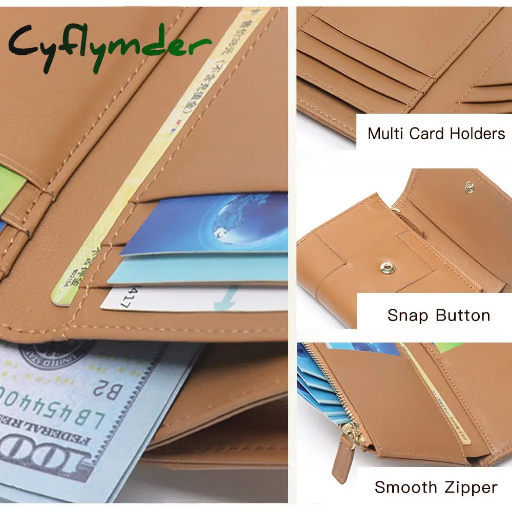 Cyflymder Luxury Women Wallets Genuine Leather Card Holders Handmade Woven Money Clip Coin Purse