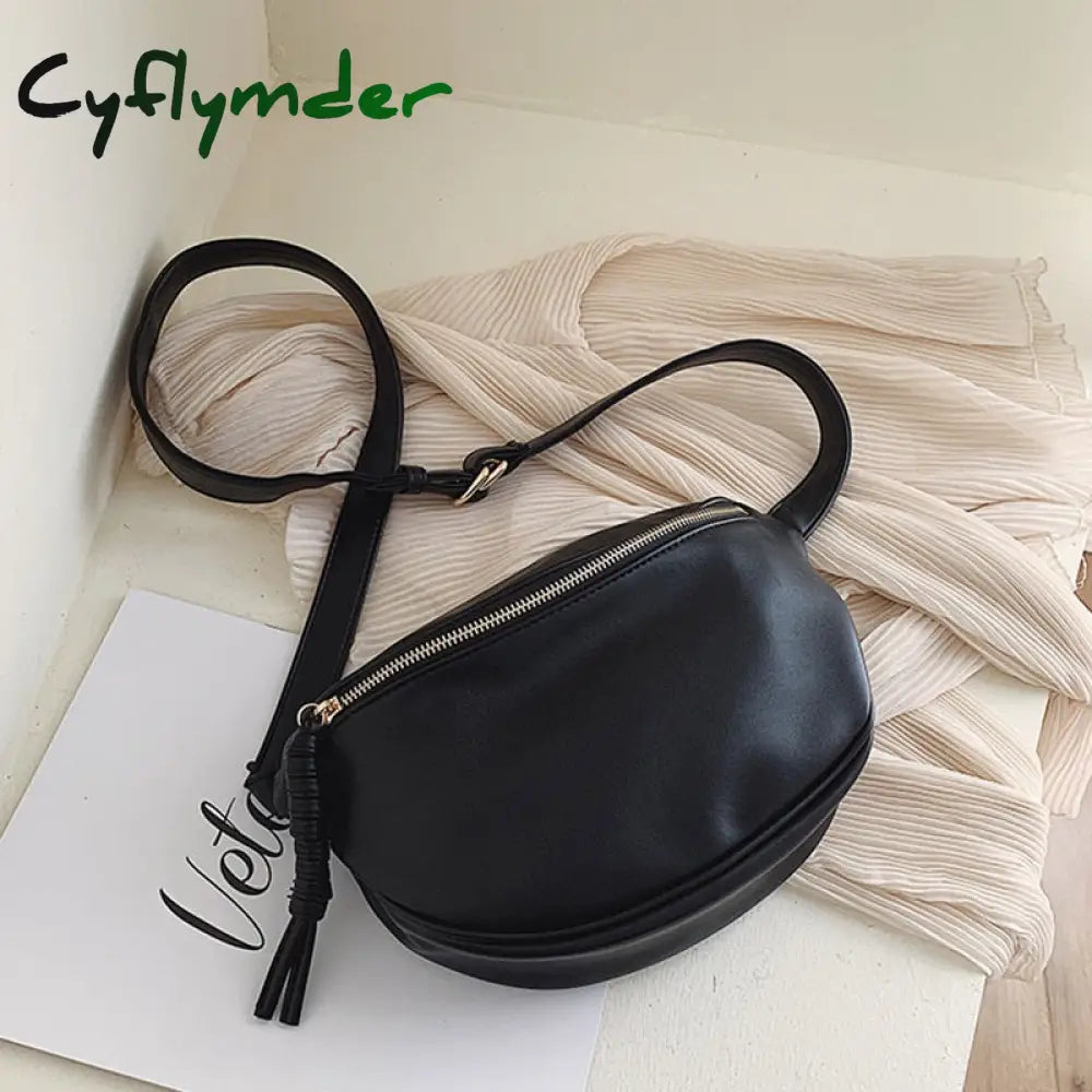 Cyflymder Luxury Women’s Waist Bag Fanny Pack Fashion Pu Leather Crossbody Bags High Quality