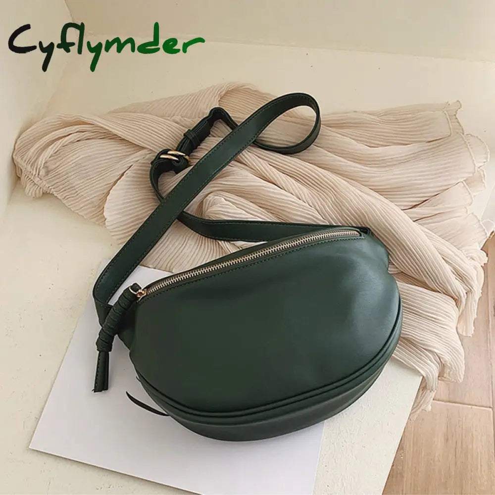 Cyflymder Luxury Women’s Waist Bag Fanny Pack Fashion Pu Leather Crossbody Bags High Quality