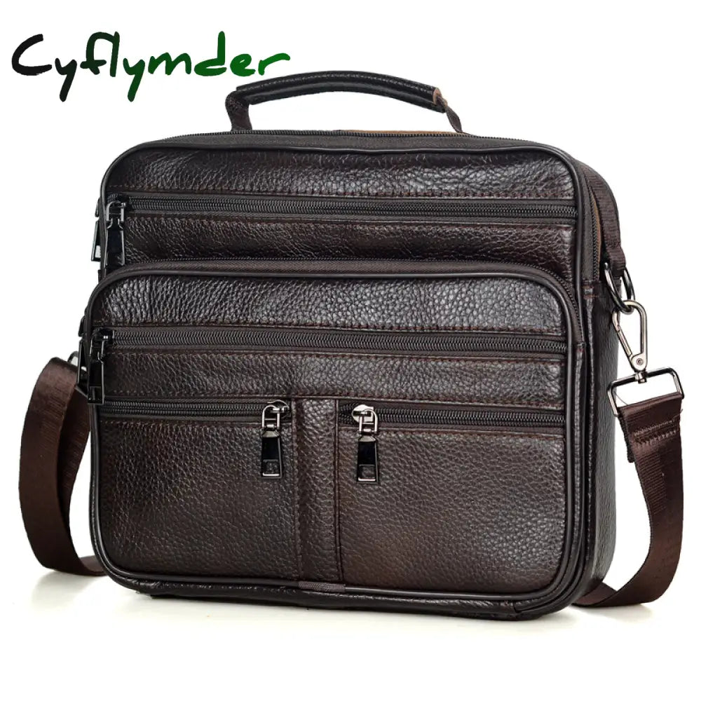 Cyflymder Luxury Woven Leather Messenger Bags Men Shoulder Fashion Design Men’s Crossbody Male