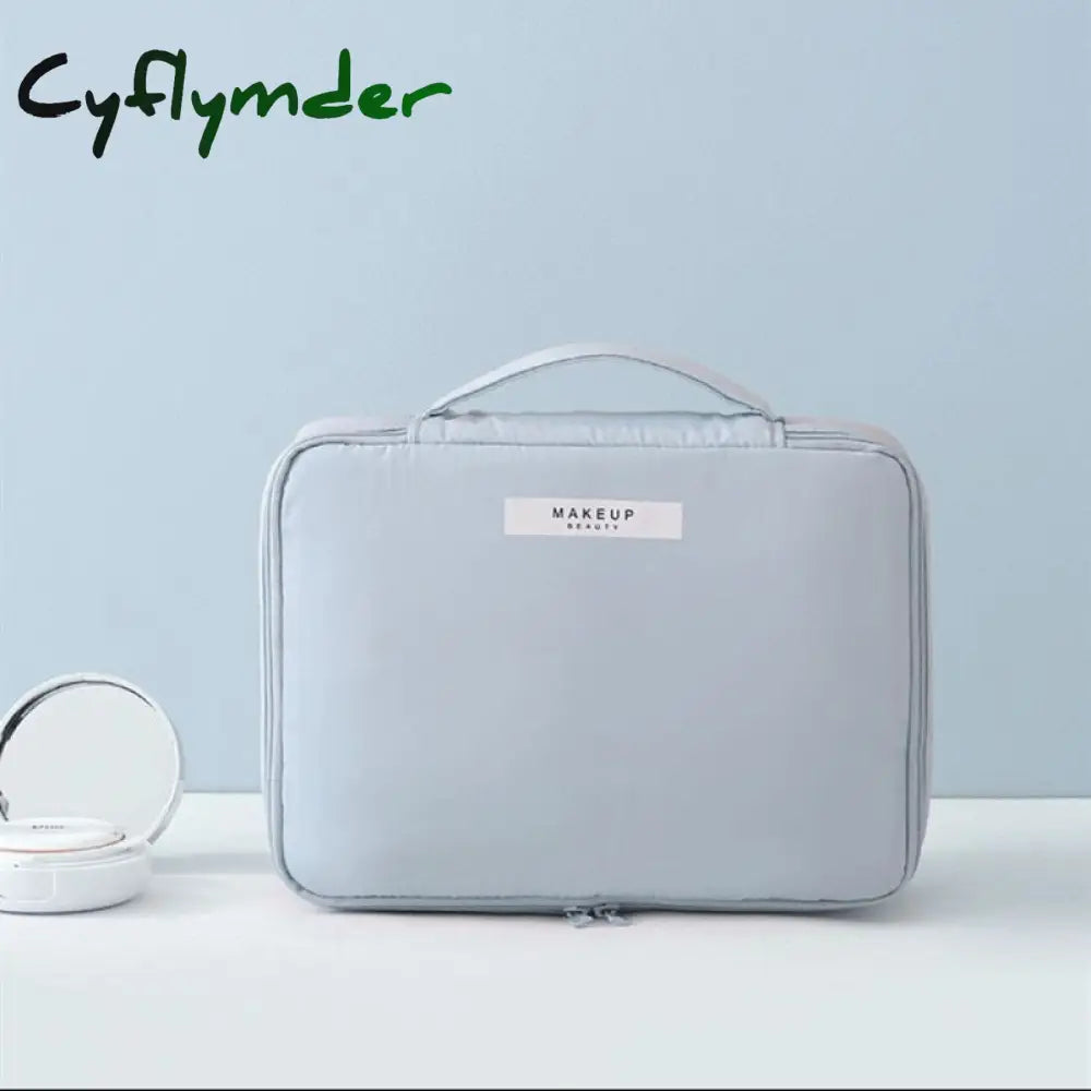 Cyflymder Makeup Bag For Women Toiletries Organizer Waterproof Travel Make Up Storage Pouch Female
