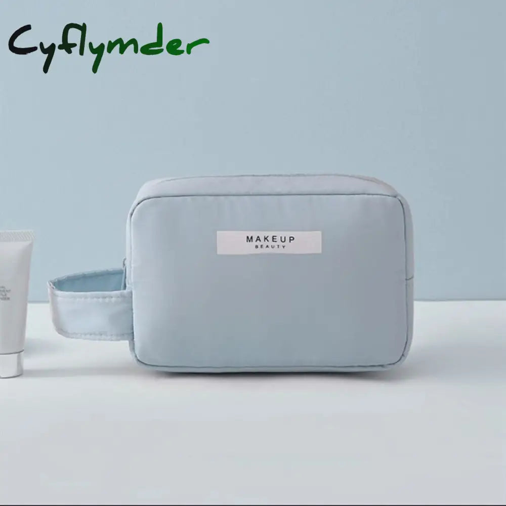 Cyflymder Makeup Bag For Women Toiletries Organizer Waterproof Travel Make Up Storage Pouch Female