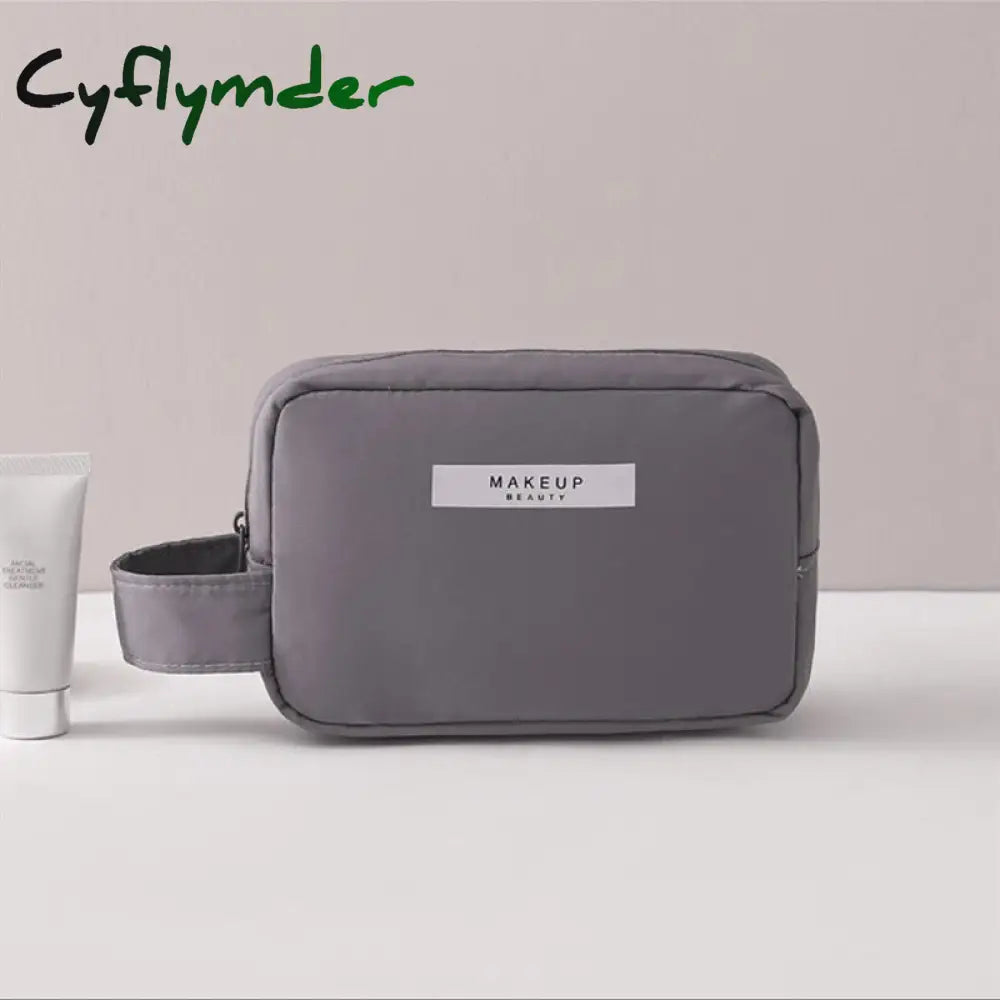 Cyflymder Makeup Bag For Women Toiletries Organizer Waterproof Travel Make Up Storage Pouch Female