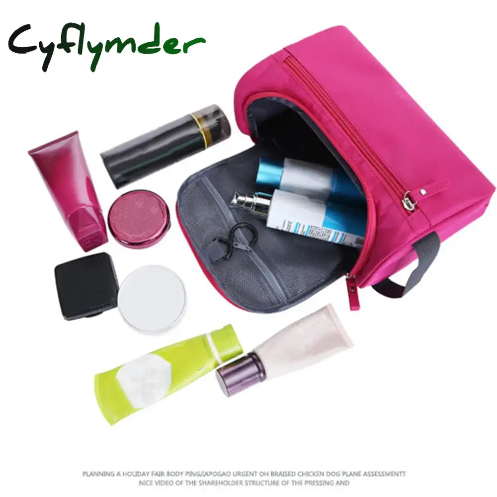 Cyflymder Makeup Bag Storage Cheap Women Bags Men Large Waterproof Nylon Travel Cosmetic Organizer