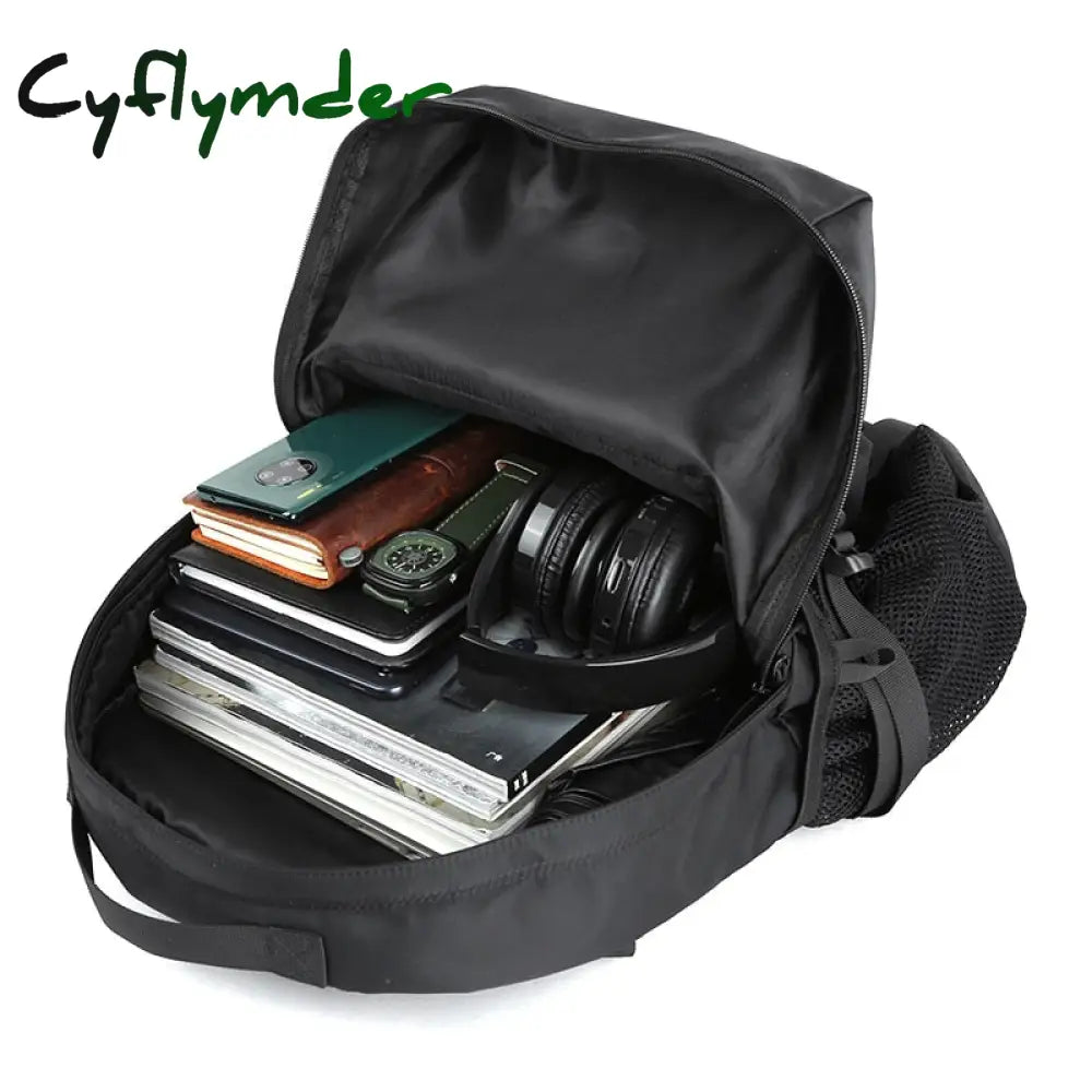 Cyflymder Men Fashion Personalized Travel Backpack Light Weight Large Space 15.6 17 Inch Laptop Bag