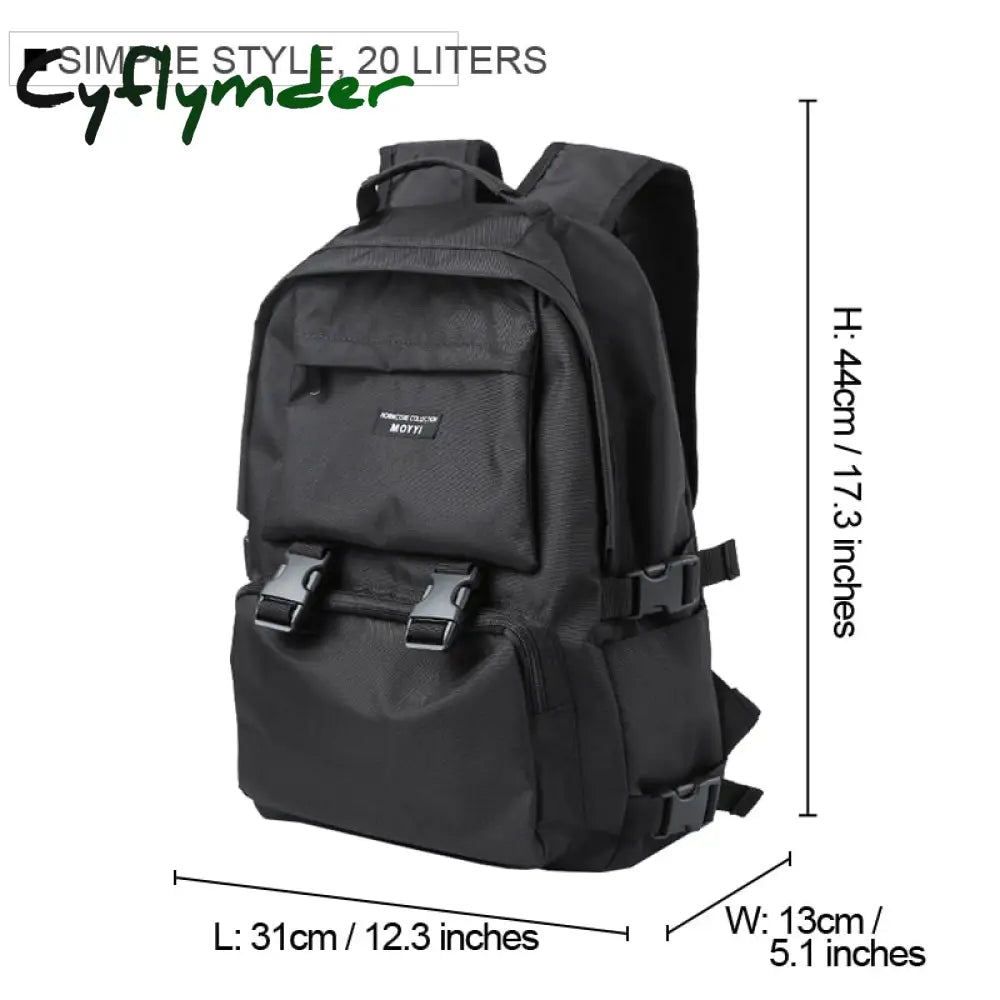 Cyflymder Men Fashion Personalized Travel Backpack Light Weight Large Space 15.6 17 Inch Laptop Bag