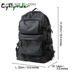 Cyflymder Men Fashion Personalized Travel Backpack Light Weight Large Space 15.6 17 Inch Laptop Bag