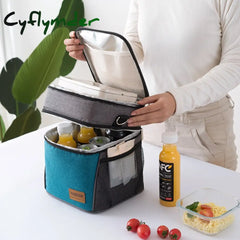 Cyflymder Men Large Shoulder Insulated Cooler Bag Women Thermal Lunch Tote Portable Picnic Ice Pack