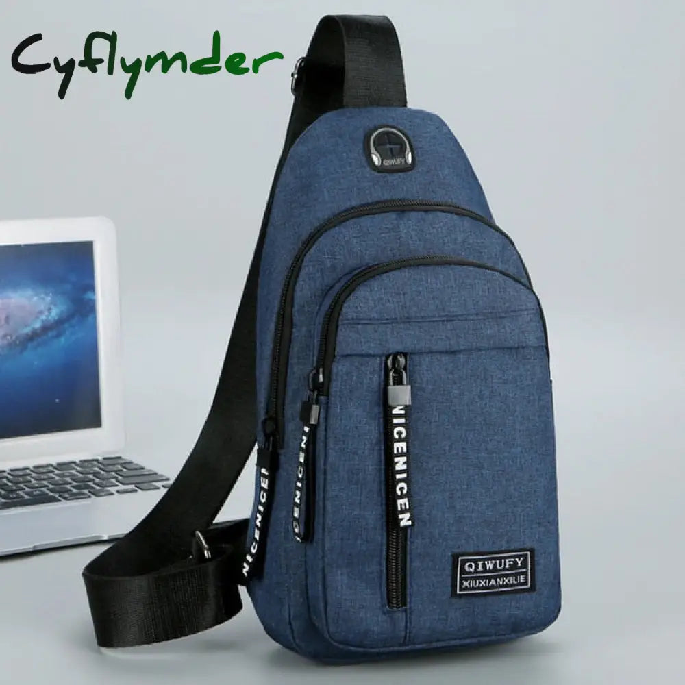 Cyflymder Men Messenger Bags Canvas Shoulder Bag Mens Simple Waterproof Crossbody Travel Mini