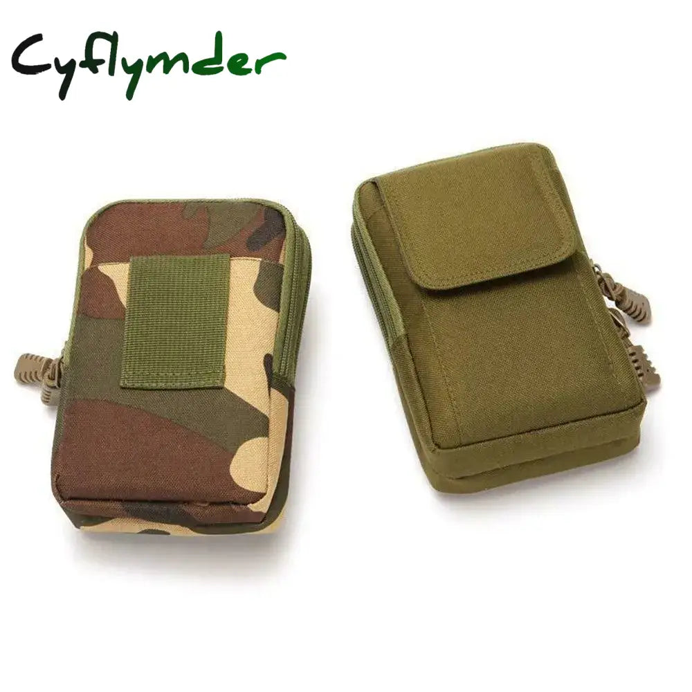 Cyflymder Men Molle Pouch Belt Waist Pack Bag Small Pocket Running Travel Bags Soft Back