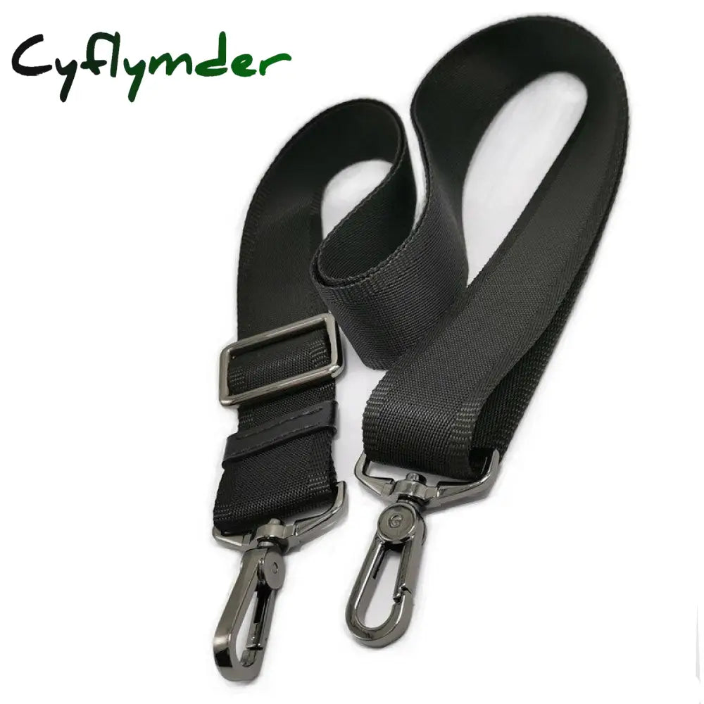 Cyflymder Men ’S Bag Straps 3.8 Cm Wide Nylon Strap Accessories Leather Long Shoulder Briefcase