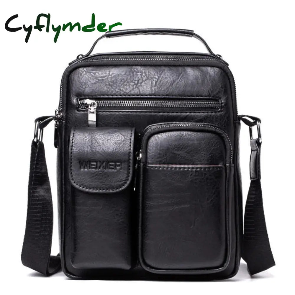 Cyflymder Men Shoulder Bag For 10.5’’ Ipad Large Handbag Pu Leather Man Crossbody Bags Business