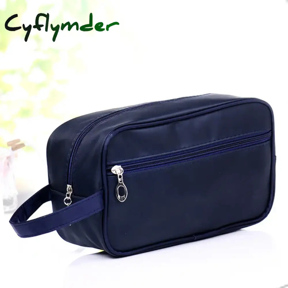 Cyflymder Men Travel Makeup Bag Professional Zipper Cosmetic Case Make Up Bath Organizer Storage