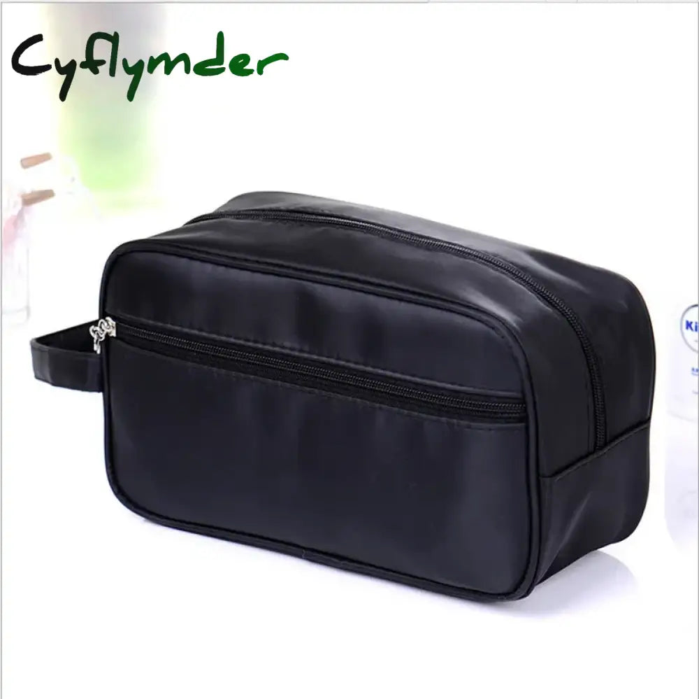 Cyflymder Men Travel Makeup Bag Professional Zipper Cosmetic Case Make Up Bath Organizer Storage