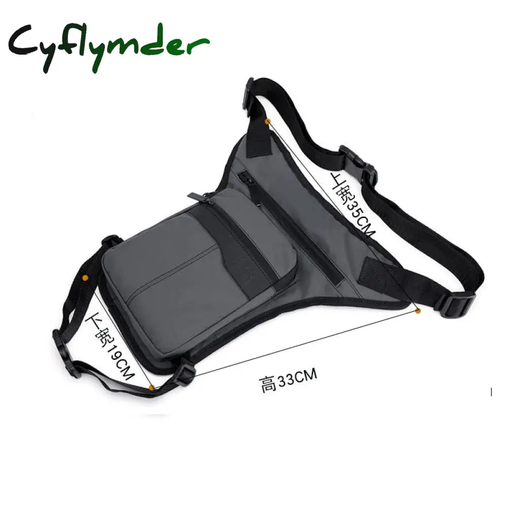 Cyflymder Men Waterproof Thigh Bag Waist Pack Fanny Packs Outdoor Riding Motorcycle Crossbody Hip