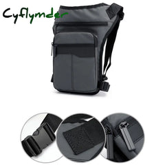 Cyflymder Men Waterproof Thigh Bag Waist Pack Fanny Packs Outdoor Riding Motorcycle Crossbody Hip