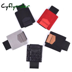 Cyflymder Men Women Elastic Band Card Wallet Holder Small Minimalist Business Id Credit Case