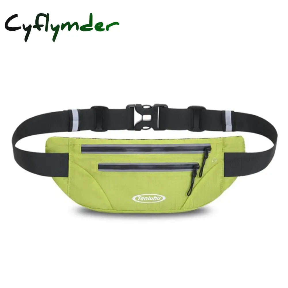 Cyflymder Men Women Nylon 4 Pockets Waterproof Waist Packs Fashion Male Wear Resistant Black Fanny