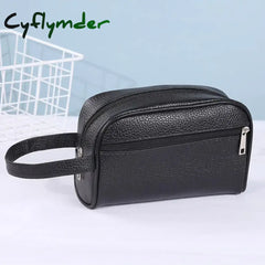 Cyflymder Men Women Vintage Wristlet Bag PU Leather Pure Color Small Wristlet Bag Vintage Cellphone Storage Bag