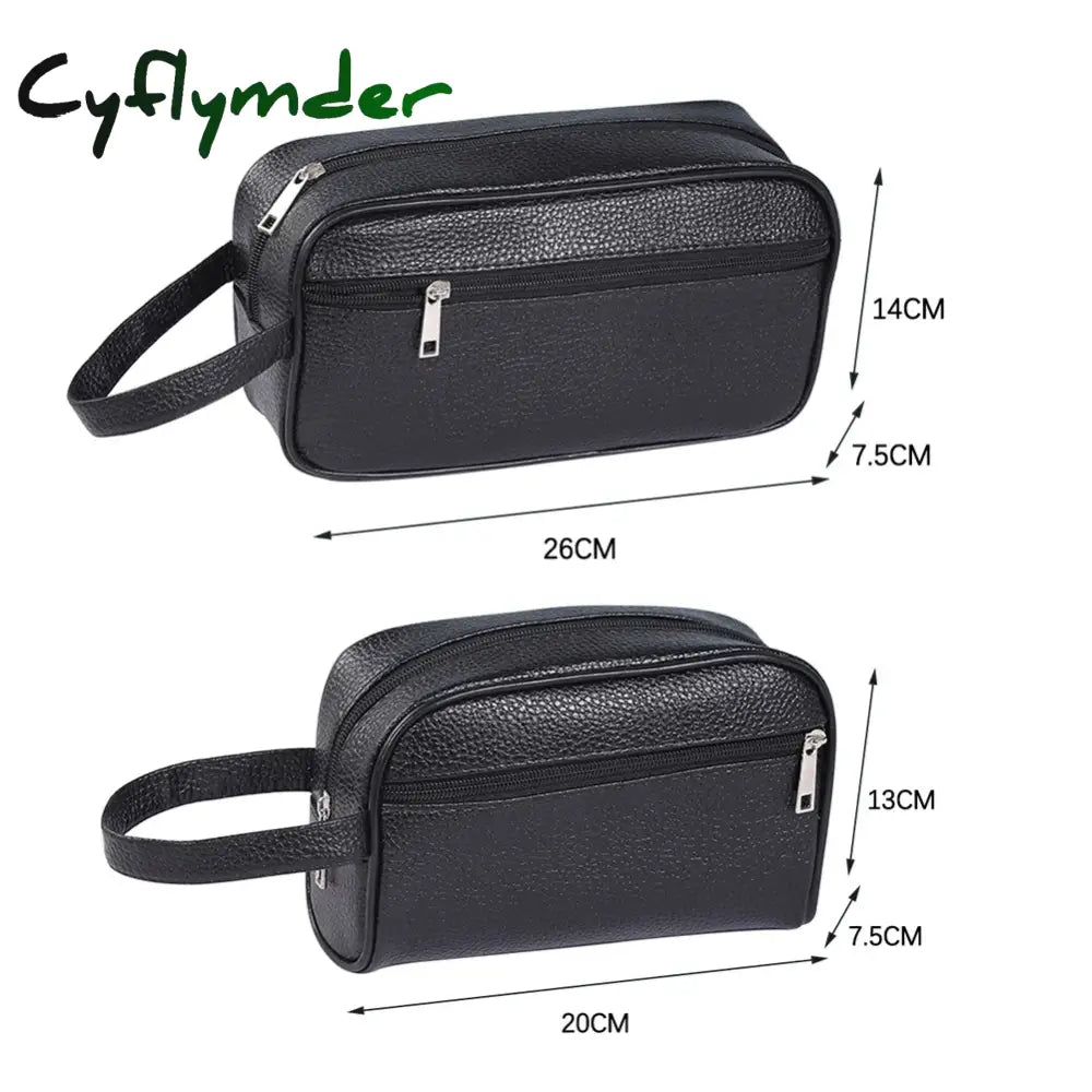 Cyflymder Men Women Vintage Wristlet Bag PU Leather Pure Color Small Wristlet Bag Vintage Cellphone Storage Bag