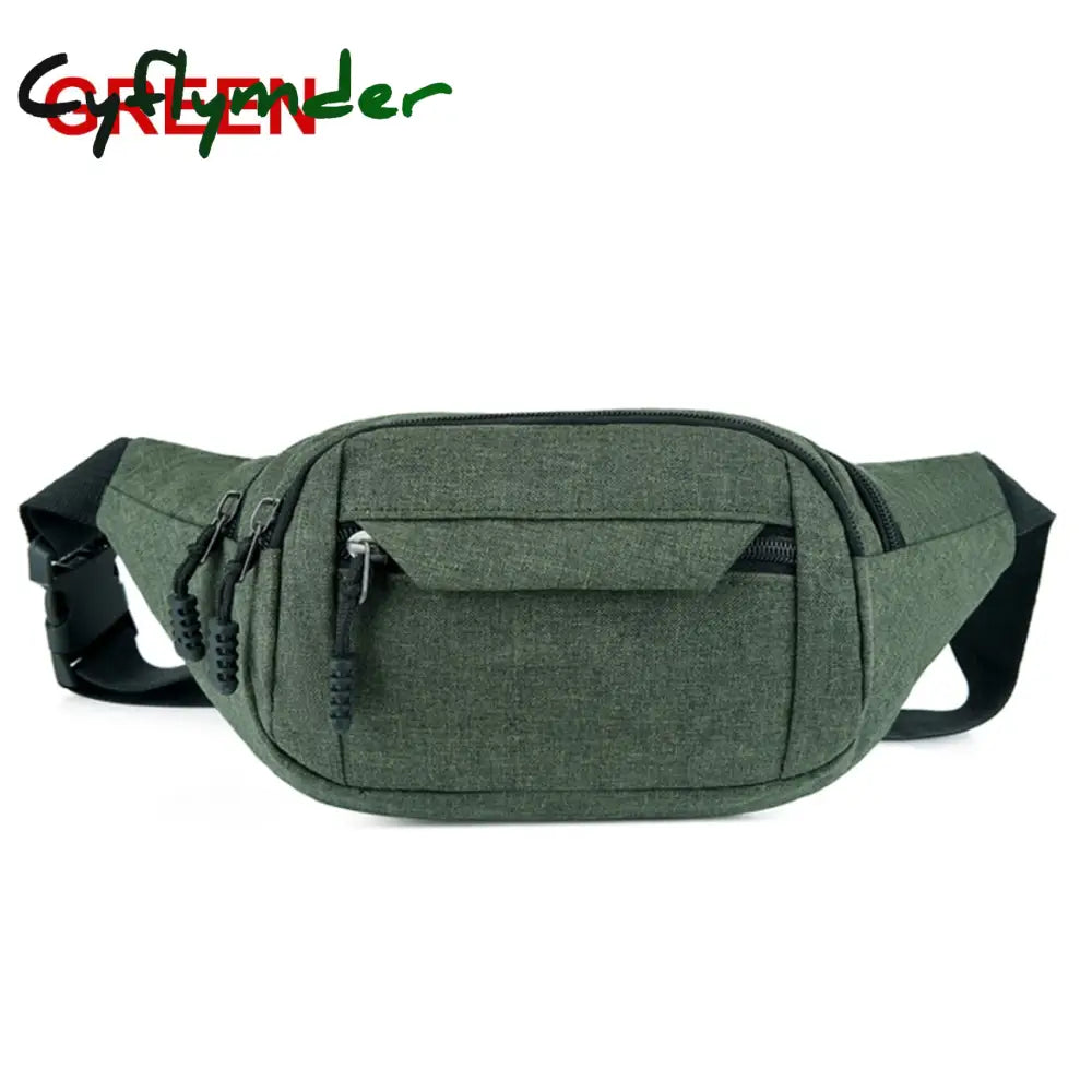 Cyflymder Men Women Waist Bag Pack Purse Casual Large Phone Belt Pouch Canvas Travel Fanny Banana