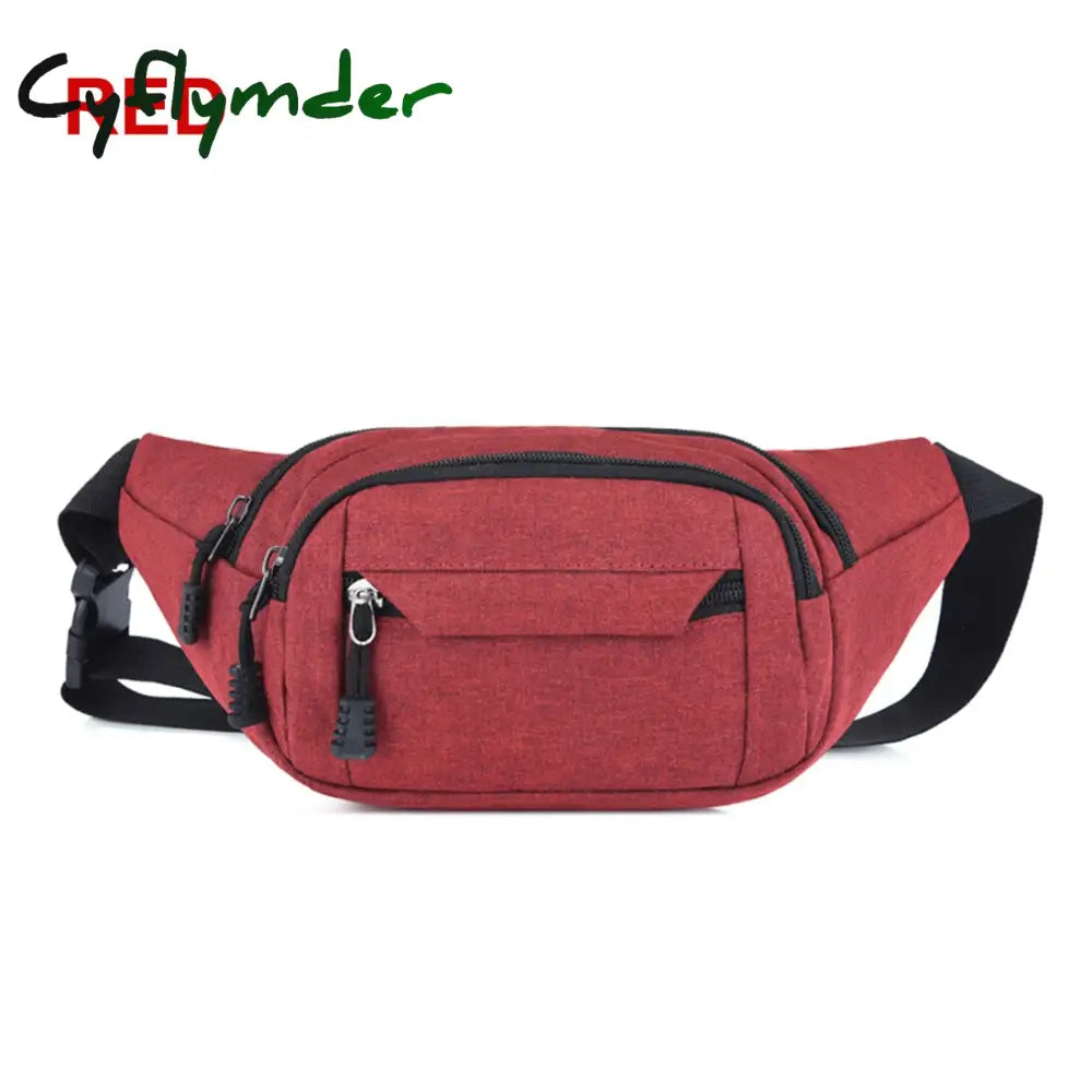 Cyflymder Men Women Waist Bag Pack Purse Casual Large Phone Belt Pouch Canvas Travel Fanny Banana