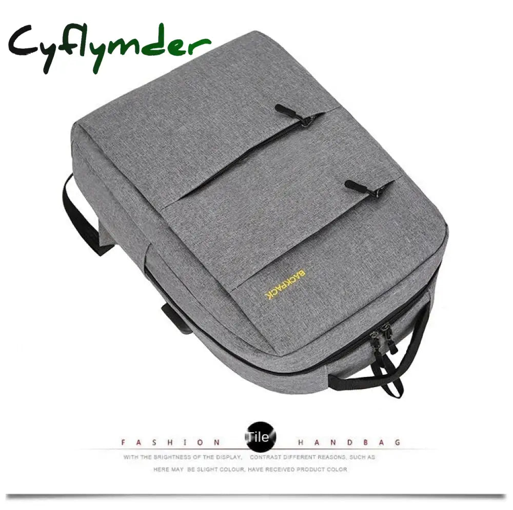 Cyflymder Men’s Backpack Multifunctional Waterproof Bags For Male Business Laptop Usb Charging