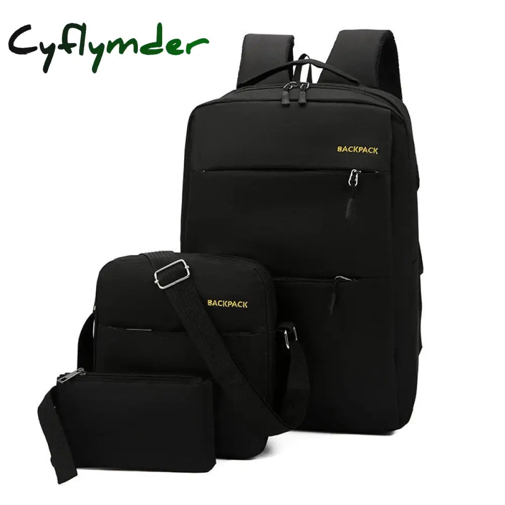 Cyflymder Men’s Backpack Multifunctional Waterproof Bags For Male Business Laptop Usb Charging